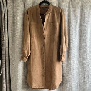 Banana Republic Brown Long Sleeve Tunic Dress